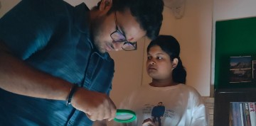 Student at IIP Academy exploring fine art photography using digital and AI tools
